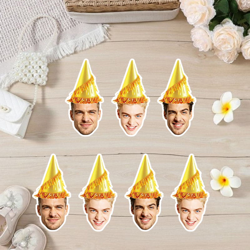 Party Hat Cone - 20/30 pezzi di adesivi personalizzati con