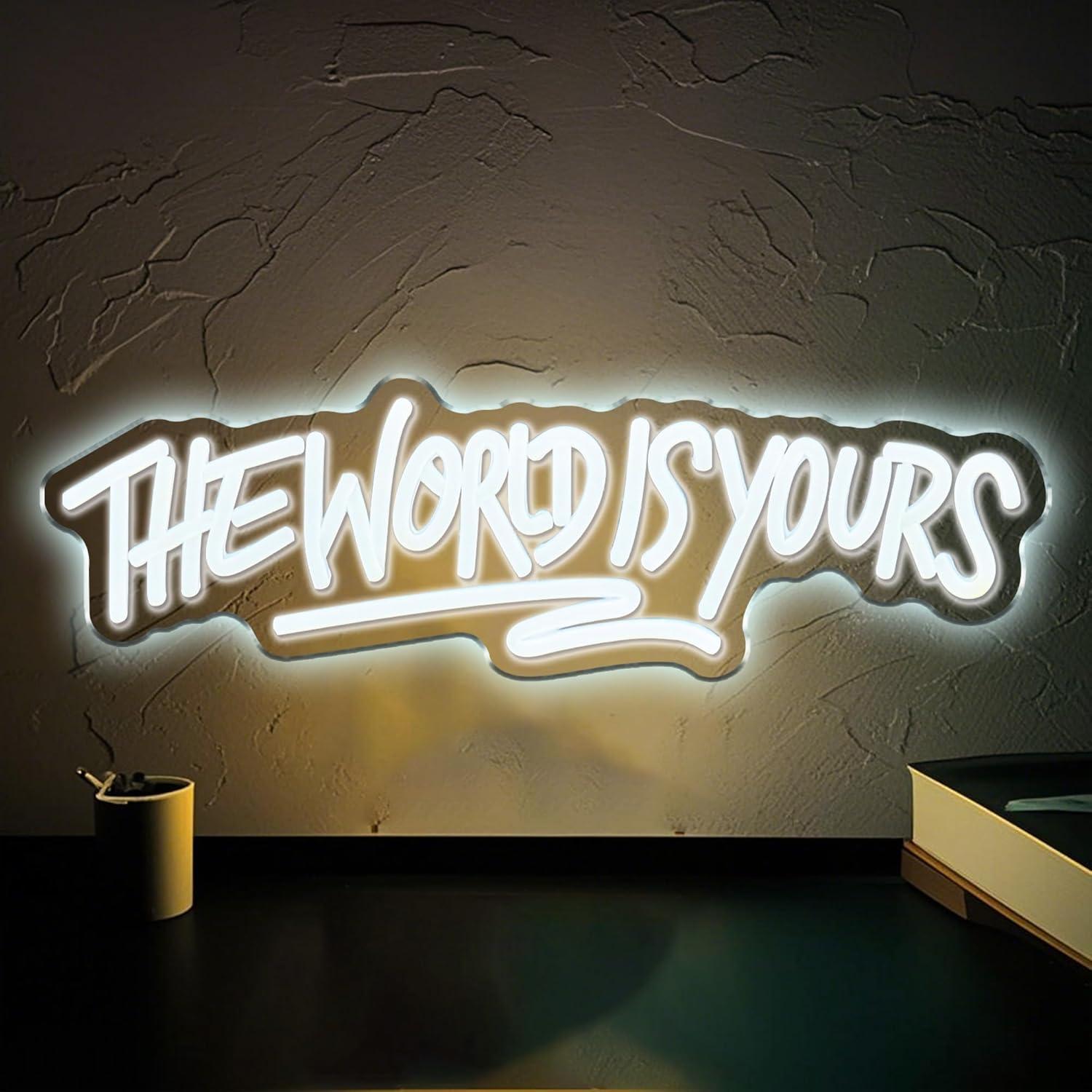 Neon Sign Party - Insegna al neon The World is