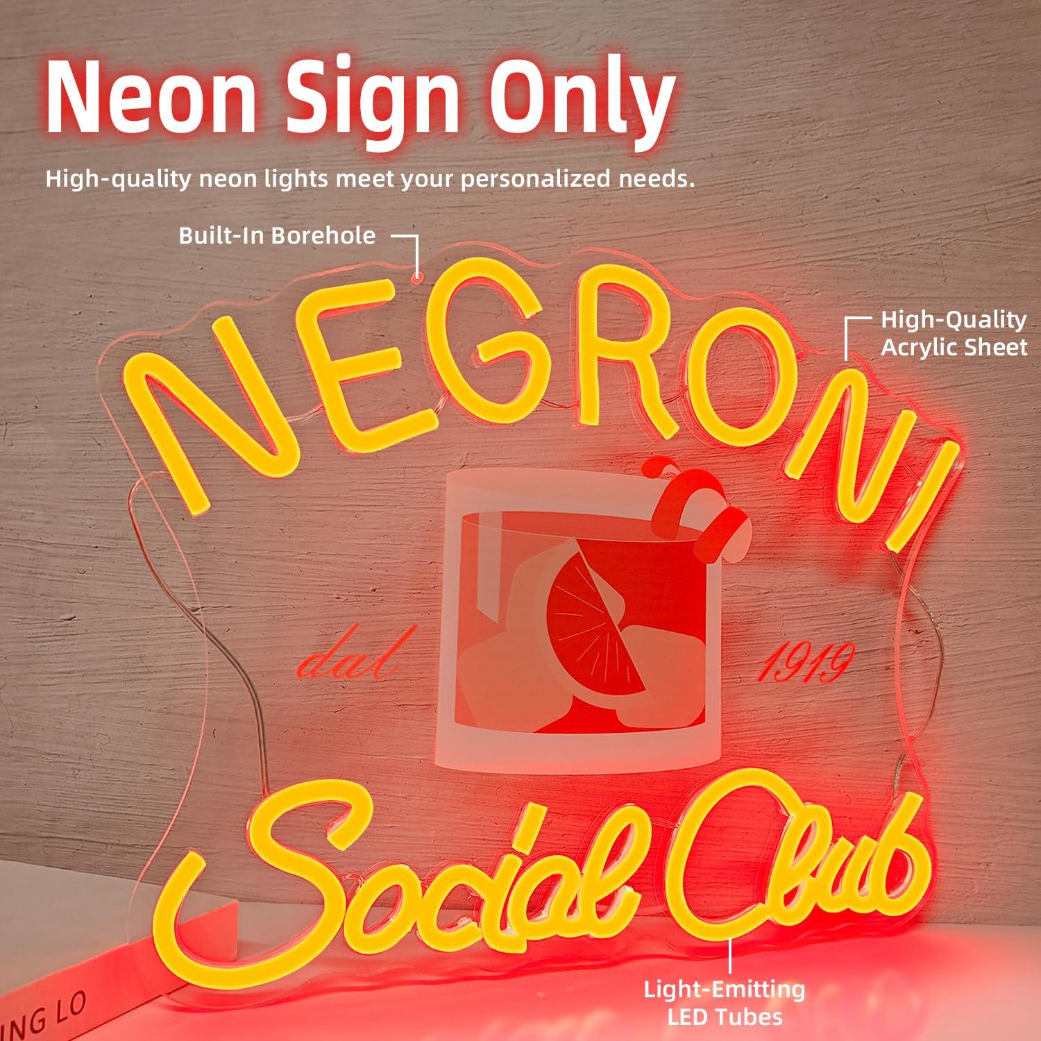 Insegna al Neon Negroni Social - Neon Sign Party recensione e prezzo