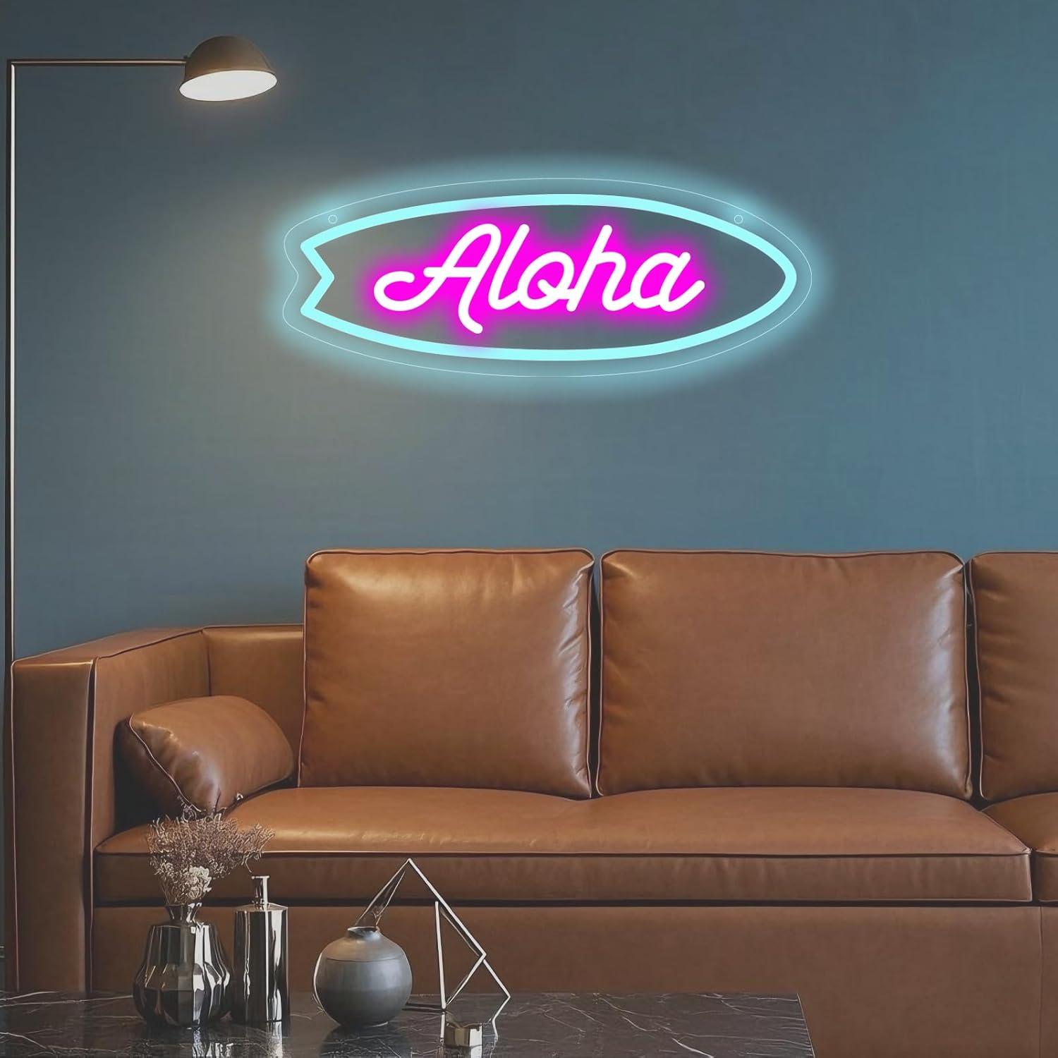 Insegna al neon Aloha Surfboar - Neon Sign Party recensione e prezzo
